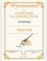 Konkurs kaligraficzny