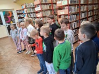 Wizyta uczniów klasy I w Gminnej Bibliotece Publicznej
